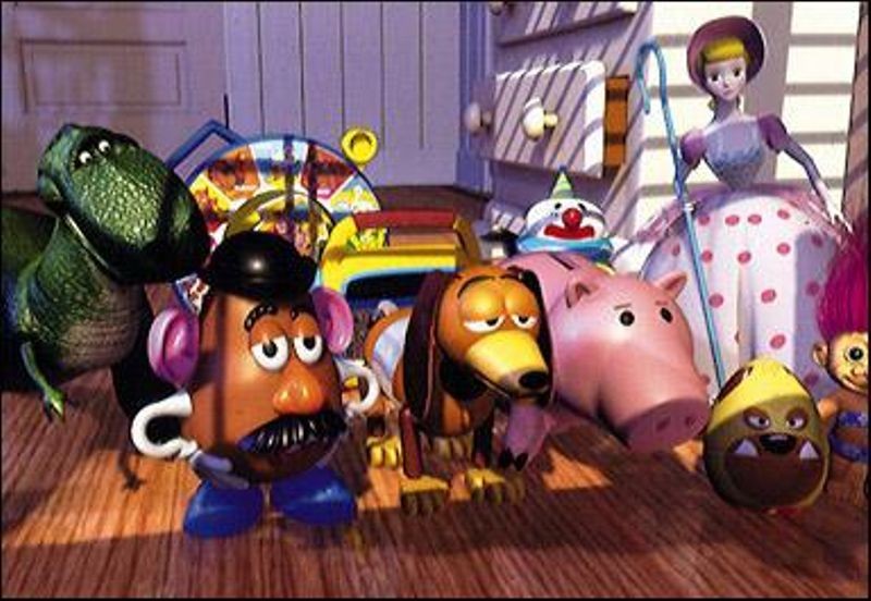 Scene from Pixar’s computer-generated feature-length film Toy Story
©Pixar
